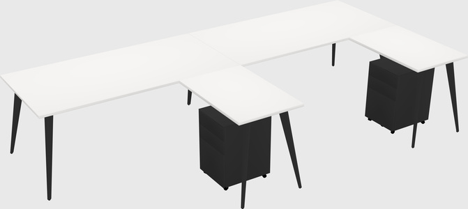 Modern L-shaped Office Desk