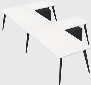 Modern l-shaped office desk