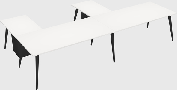 Modern l-shaped office desk