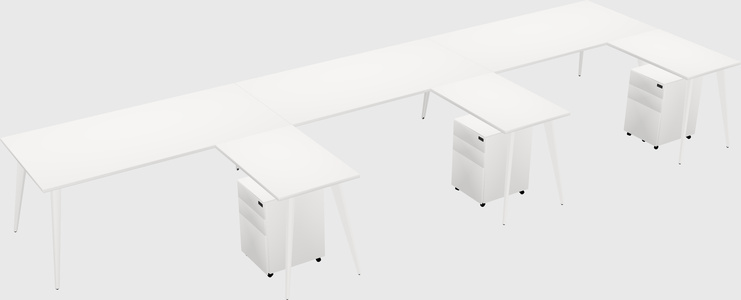 Modern L-shaped Office Desk