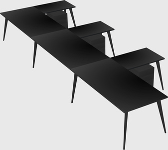 Modern l-shaped office desk
