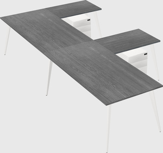 Modern l-shaped office desk