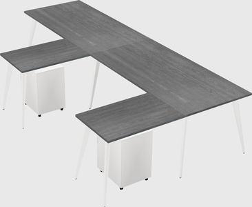 Modern l-shaped office desk