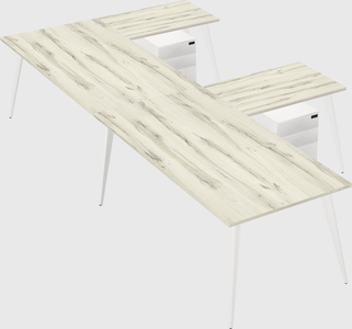 Modern l-shaped office desk