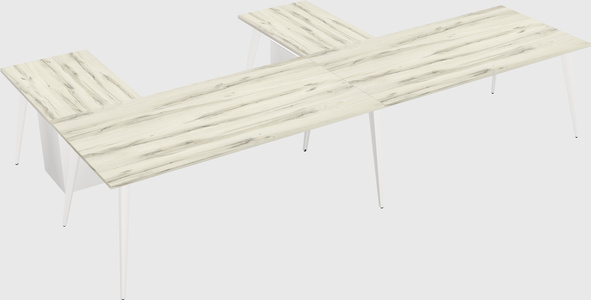 Modern l-shaped office desk