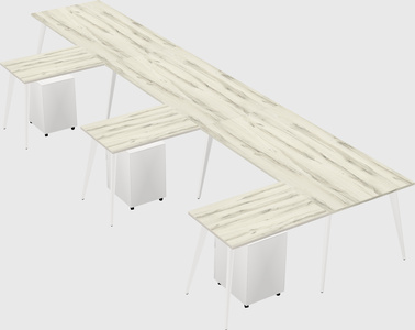 Modern l-shaped office desk