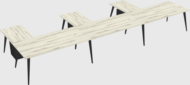Modern l-shaped office desk