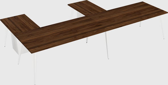 Modern l-shaped office desk