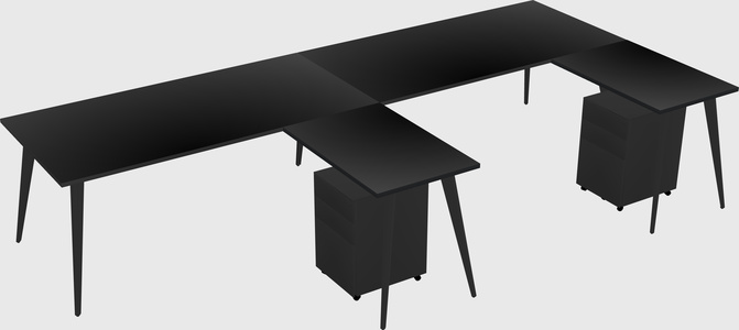 Modern L-shaped Office Desk