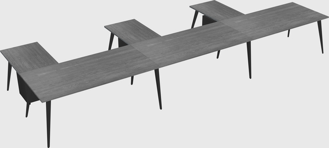 Modern l-shaped office desk
