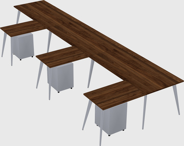 Modern l-shaped office desk