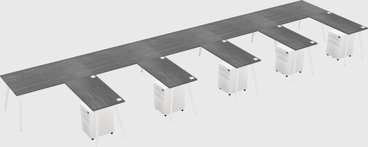 Modern L-shaped Office Desk