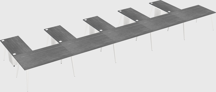 Modern l-shaped office desk