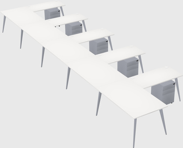 Modern l-shaped office desk