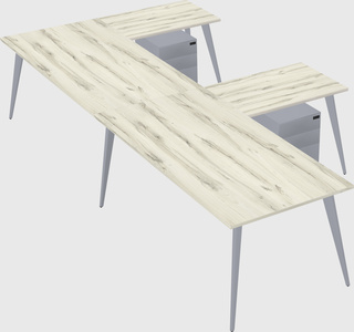 Modern l-shaped office desk