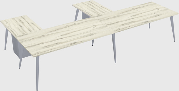 Modern l-shaped office desk