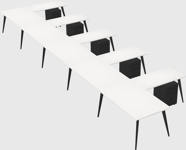 Modern l-shaped office desk