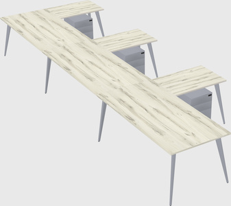 Modern l-shaped office desk