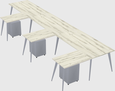 Modern l-shaped office desk