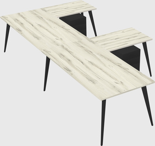 Modern l-shaped office desk
