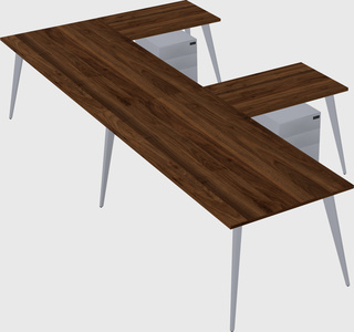 Modern l-shaped office desk
