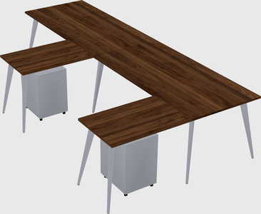 Modern l-shaped office desk