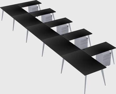Modern l-shaped office desk