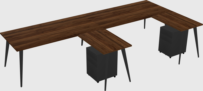 Modern L-shaped Office Desk