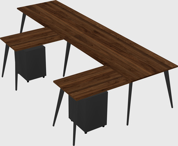 Modern l-shaped office desk