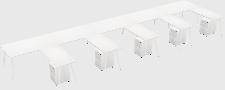 Modern L-shaped Office Desk