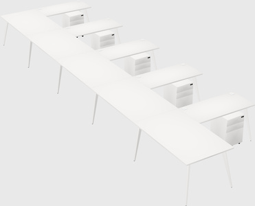 Modern l-shaped office desk