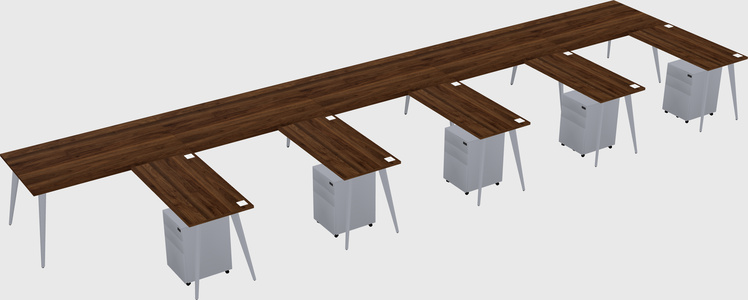 Modern L-shaped Office Desk