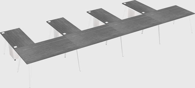 Modern l-shaped office desk