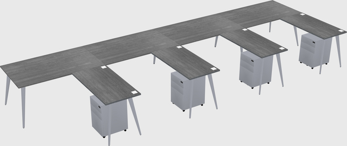 Modern L-shaped Office Desk