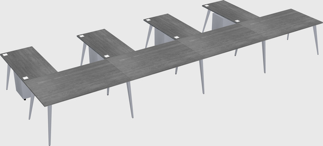 Modern l-shaped office desk
