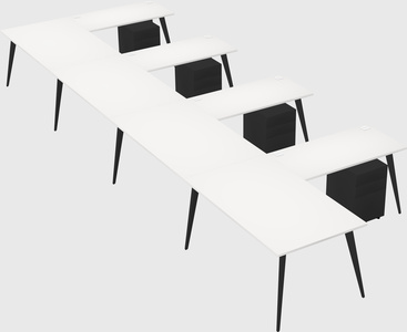 Modern l-shaped office desk