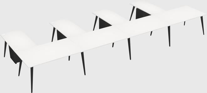 Modern l-shaped office desk