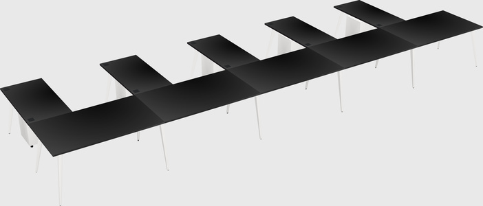 Modern l-shaped office desk