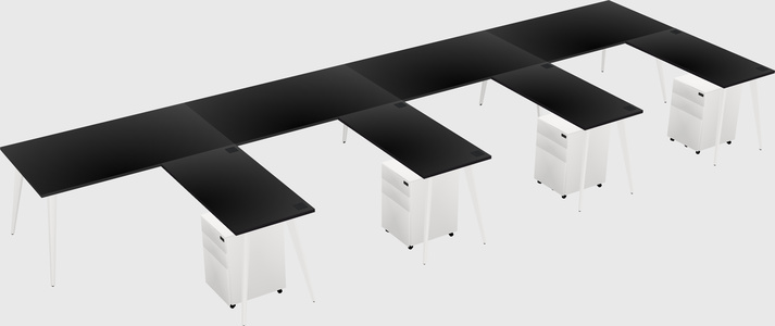 Modern L-shaped Office Desk
