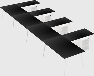 Modern l-shaped office desk
