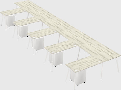 Modern l-shaped office desk