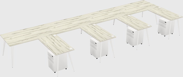 Modern L-shaped Office Desk