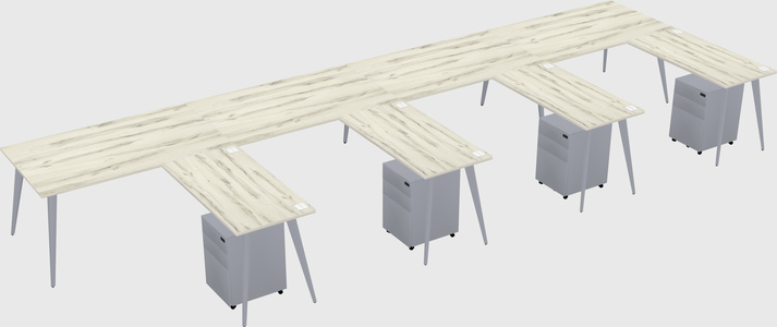 Modern L-shaped Office Desk