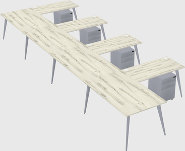 Modern l-shaped office desk