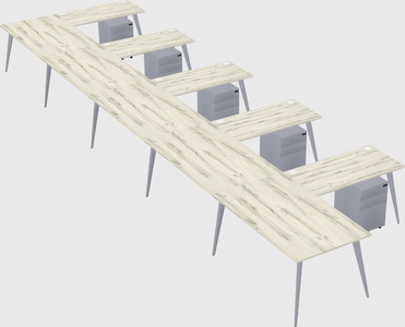 Modern l-shaped office desk