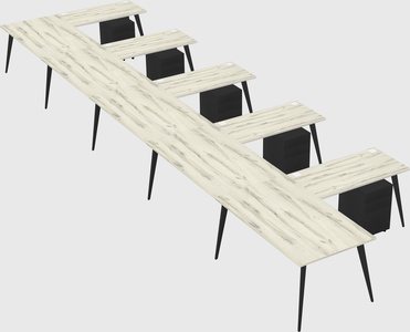Modern l-shaped office desk