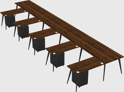 Modern l-shaped office desk