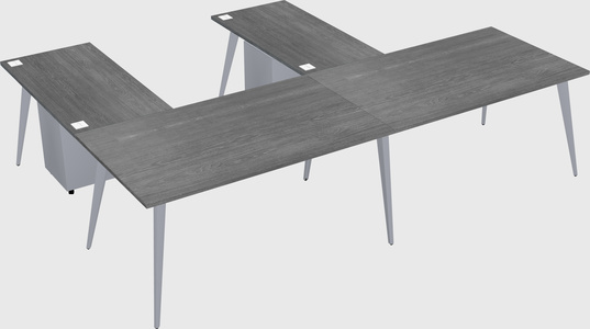 Modern l-shaped office desk