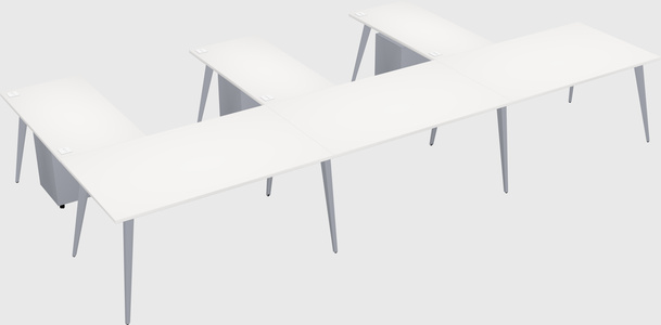 Modern l-shaped office desk