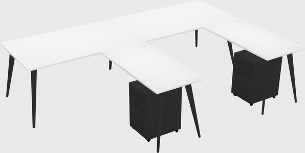 Modern L-shaped Office Desk